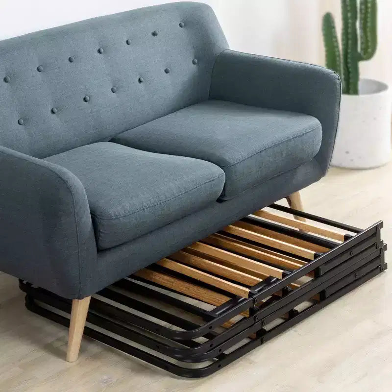 Sommier tapissier 14" avec lattes en bambou Noir