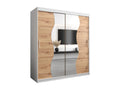 Armoire - Argent/Blanc/Marron
