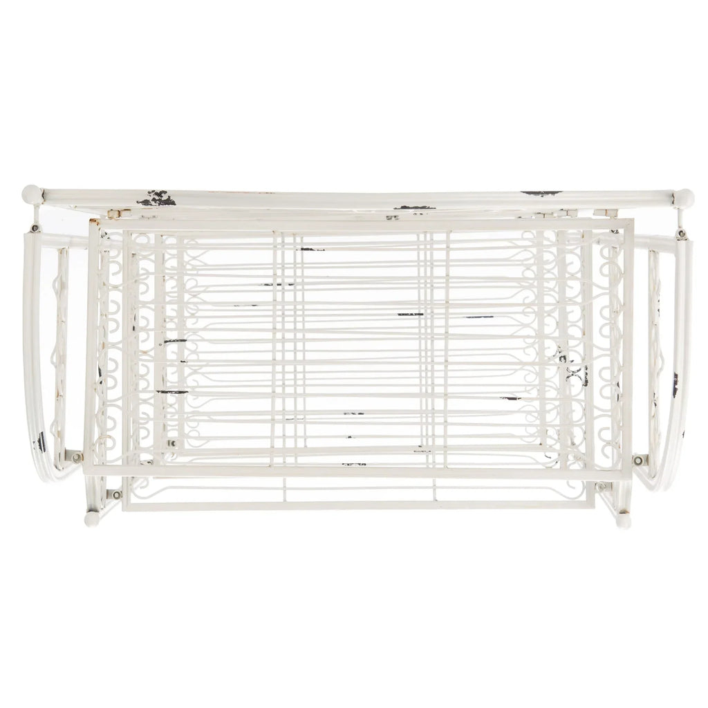 SAFAVIEH Bryn Étagère de boulanger d'extérieur victorienne en fer forgé à 4 niveaux - 63,5 cm l x 38,1 cm P x 160 cm H - 25L x 15P x 63H