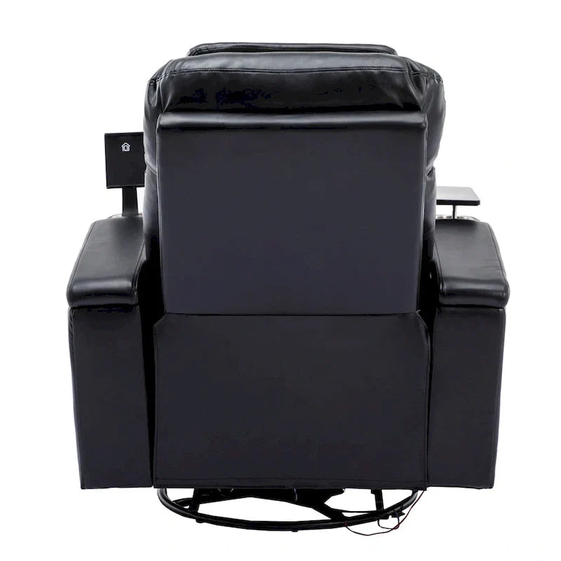 Fauteuil inclinable motorisé de cinéma maison multifonctionnel pivotant à 270°