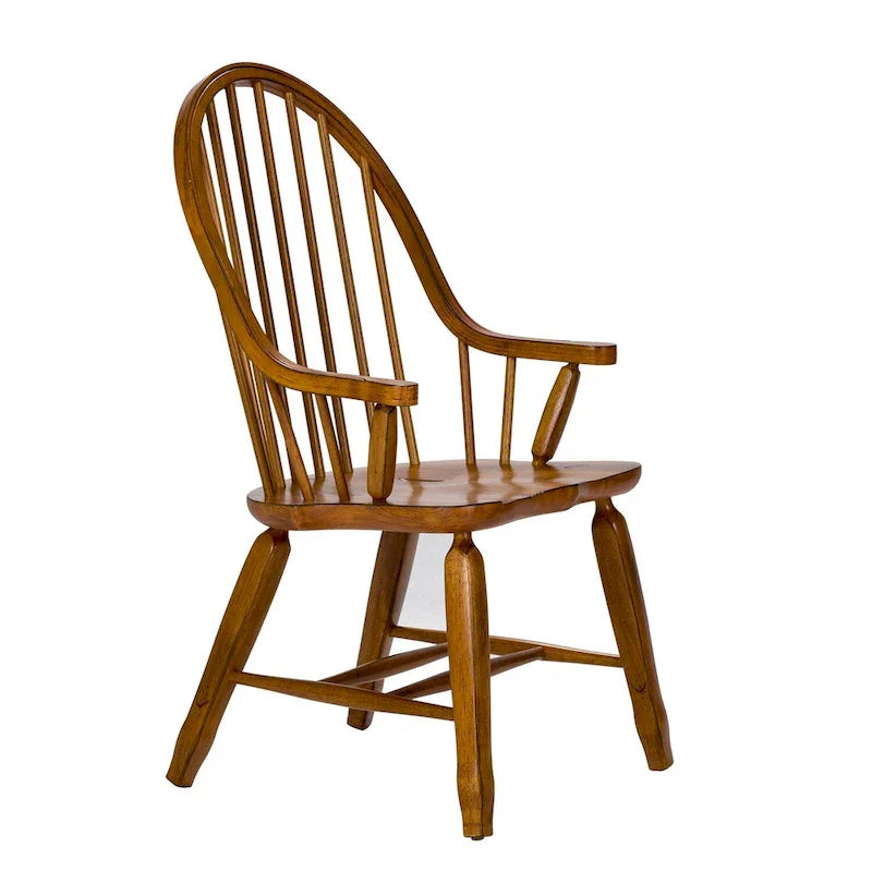 Fauteuil Treasures Rustic Oak à dossier incurvé