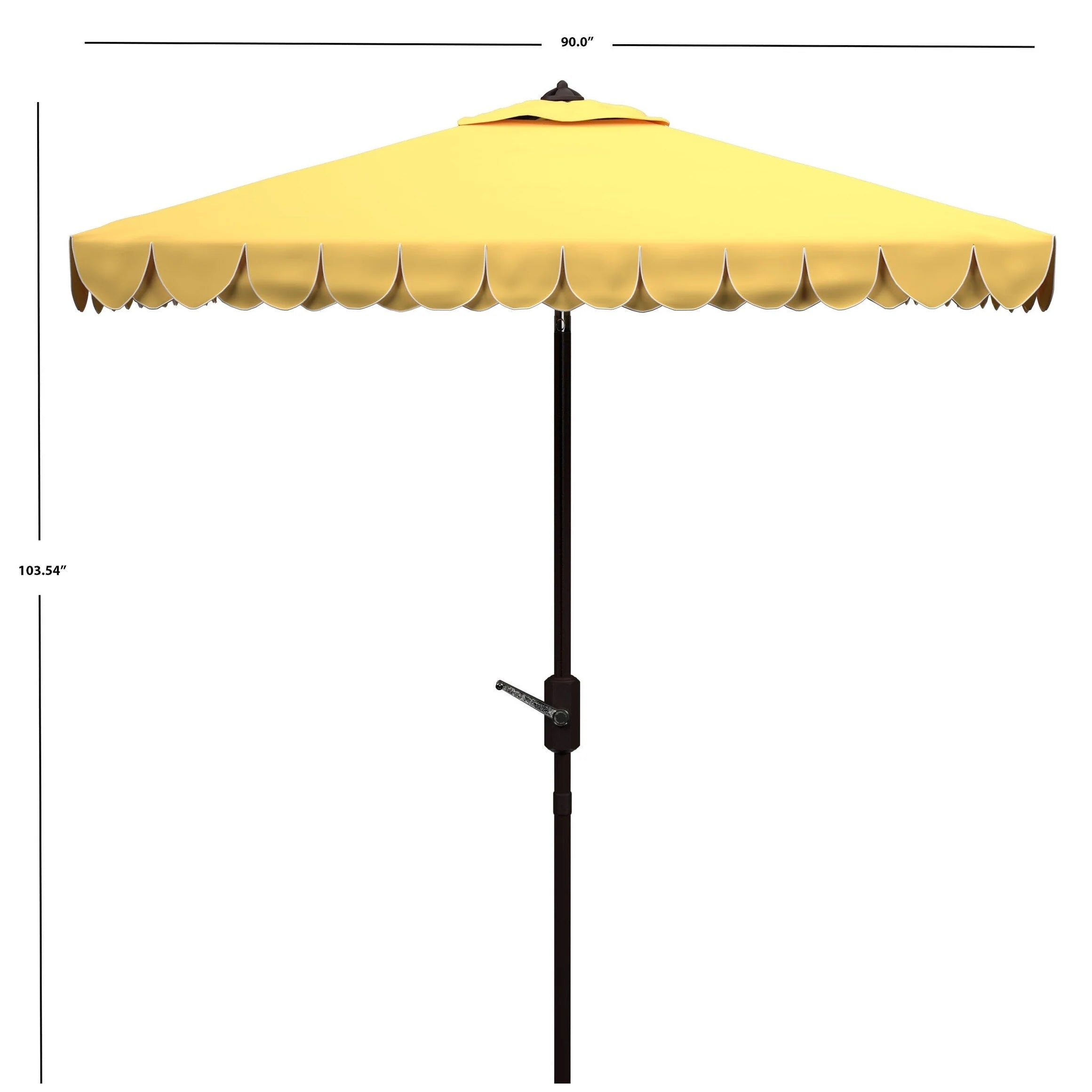 Parasol double-toit d'extérieur Kjerstin Valance 2,74 m