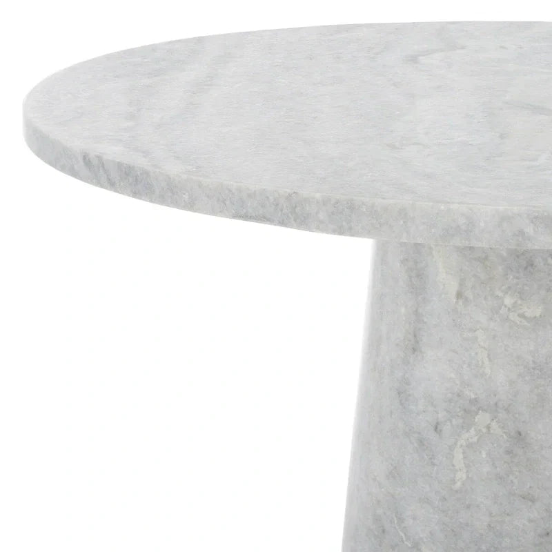 Table d'appoint ronde haute en marbre SAFAVIEH Couture Ghicu - 56 cm L x 53 cm P x 61 cm H - 21Wx21Dx24H