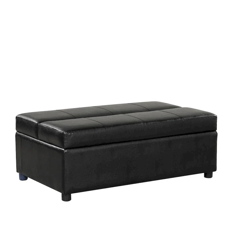 Lit d'appoint pliable ottoman convertible Twin Size avec matelas, canapé-lit rembourré en PU