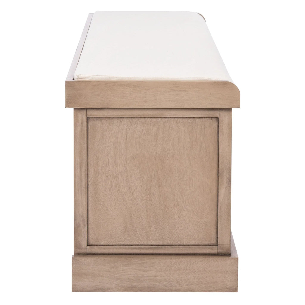 Banc de rangement SAFAVIEH Fiorello 3 tiroirs avec coussin - 47,3 L x 15 P x 19 H - 47Lx15Px19H