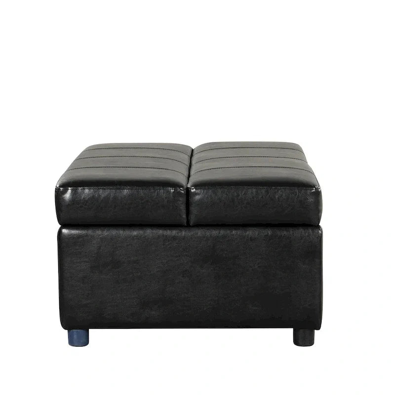 Lit d'appoint pliable ottoman convertible Twin Size avec matelas, canapé-lit rembourré en PU