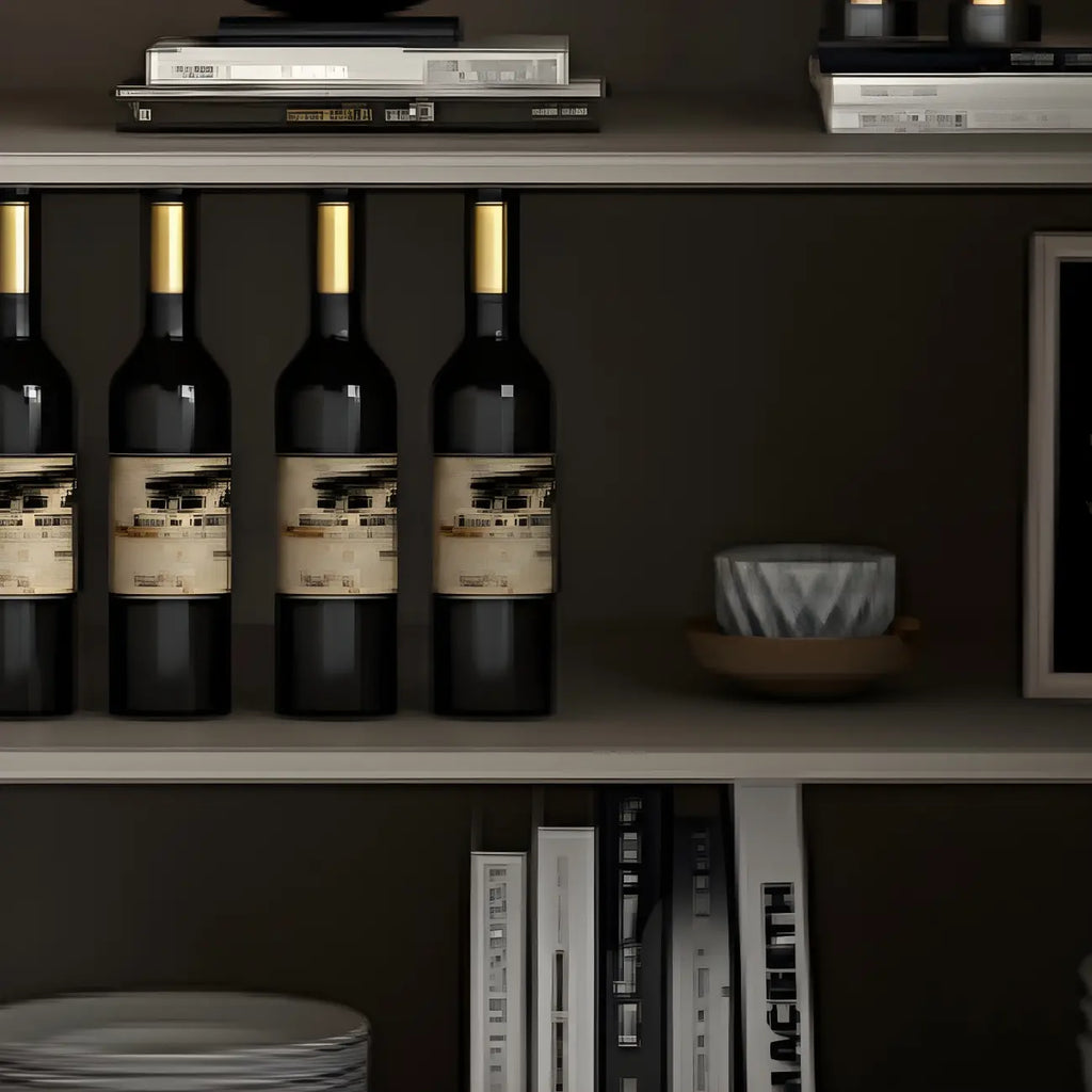 Buffet Glam Marble gris avec rangement